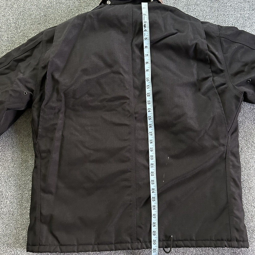 Carhartt‎ Black Chore Jacket Quilted Lined Workwear Coat Mens Vintage USA Yukon - Picture 6 of 16
